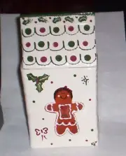 Frankoma Pottery Gingerbread GIFT BOX Canister Cookie Jar NIB