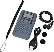 Snblzhef AM/FM Radio with LCD Display Pocket Handheld Radio Digital Dual Band Receiver Portable Speaker B