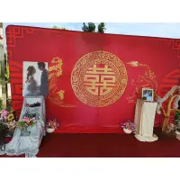 在飛比找蝦皮購物優惠-中式婚禮背板中國風面板