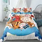 Alarm Clock Teapot Single/Double/Queen/King Bed Quilt Doona Duvet Cover Set
