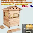 Auto Bee Hive Honey Boxes House Bee Hives 7 Beekeeping Frames Beekeeper Tools AU