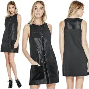 NWT Guess tamara faux leather dress size XS