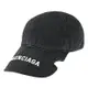 BALENCIAGA 巴黎世家 697748 品牌LOGO刷舊棉質棒球帽.黑