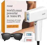 NEW Nood™ Flasher Pro — IPL Laser Hair Removal Device for Women & Men with Sapphire Cooling — Pain-free & Permanent, Visible Results After First Use & Works Everywhere Hair Grows — Gloss White
