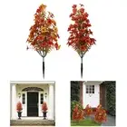 Artificial Plant Garden Stake Topiary Ornament for Wedding Front Porch Patio