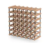 Wine Stash - 42 Bottle Timber Wine Rack - Natural Finish