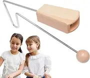 Vibraslap Percussion – Wooden Rattle Sound, Portable Musical Echo Tool | Loud Rhythmic Clapper, Handcrafted Wooden Echo Resonance Feature, Bold Percussion Echo Tone Effect Stage Performances