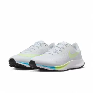 【NIKE 耐吉】AIR ZOOM RIVAL FLY 3 男慢跑鞋-白藍綠(CT2405199)