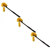 3x SYR Dual Purpose Cleaners/Janitors Ergonomic Toilet Rim Brush Yellow/Blue