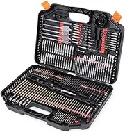 SEDY 246-Piece Ultimate Drill Bit and Driver Set, Premium Quality Drill Bits for Wood Metal Cement Drilling & Screw Driving, Full Combo Kit Assorted in Organized Carrying Case, Reinforced Packaging