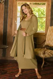 Softly Swinging Bamboo Cardi--BOHO-1049
