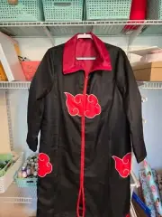 Naruto Shippuden Akatsuki Cloak/Robe/Cosplay Costume SZ L