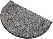 16x24 Inch Half Circles Bath Mat, Non-Slip Chenille Absorbent Quick-Drying Rug for Bath, Shower, Bedroom