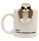 Funny Sloth Coffee Mug - Cute Sloth Gifts For Women and Men - White Elephant