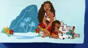 Disney’s Moana 2 Land and Sea 27" x 54" Kids Beach/Bath Towel