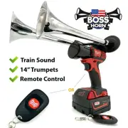 Milwaukee Impact Drill M18 Train Horn + Remote Control + 14" Trumpets
