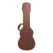 NEW Tiki Baritone Deluxe Shaped Ukulele Hard Case (Paisley Brown)