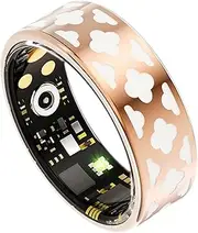 Rose Gold Smart Rings for Women Smart Ring Android Blood Pressure Monitor SpO2 Sleep Tracker Heart Rate Monitor Pedometer Smart Ring Smart Ring Smart Ring Tracker Sleep Blood Pressure Tracking iOS