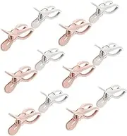 Quilt Clips 12pcs Strong Force Quilt Clip No Trace Clothing Fixator Clothes Drying Supplies for Airer