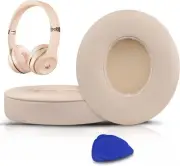 SoloWIT Earpads Cushions Replacement for Beats Solo 2 & 3 Satin Gold
