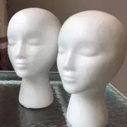 Head Model Wig hair Glasses Hat Headset Display Styrofoam Manne Foam US