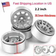 4Pcs 2.2" Alloy CNC Beadlock Wheel Rims for 1/10 RC Crawler Axial Wraith D90 US