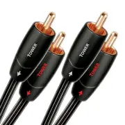 AudioQuest 1m Tower RCA Audio Cable - 2 x RCA, Copper, Black