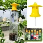 Reusable Fruit Fly Trap Killer Yellow Cage Drosophila Catcher Trap Fly E2J1