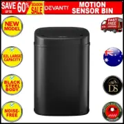 Devanti 82L Motion Sensor Bin Rubbish Waste Automatic Trash Can Kitchen Black