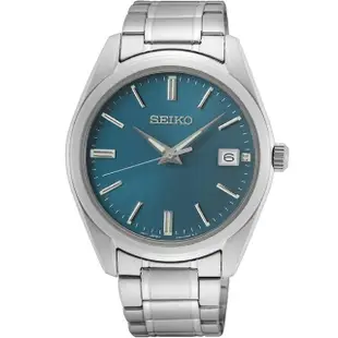 【SEIKO 精工】CS系列 藍綠面 經典簡約情人對錶/SK027(6N52-00A0U+6N22-00K0U)