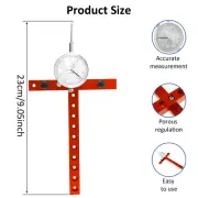 Table Saw Dial Indicator 0.001inch Accuracy Adjustable Table Saw Gauge Badto