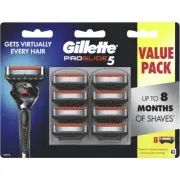 Gillette Proglide 5 Manual Razor Blades Pack of 8 Cartridges
