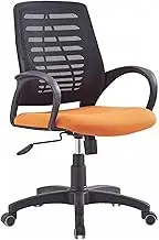 Office Chair With Arms,Padded Office Chair,Ergonomic Office Chair,Mesh Computer Chair,Chair With Lumbar Support Armrests,Adjustable Office Chair With Rolling Rotary Knob For Home,Office,Etc(Black)