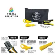 212 Coax Installation Kit with Crimp Tool, Cable Cutter, Stripper and F conne...