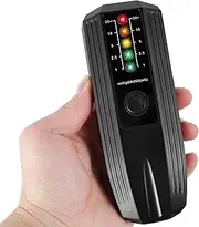 Keyohome EMF Meter High Accuracy Electromagnetic Field Radiation Detector Battery Powered Electric EMF Detector Ghost Hunting Paranormal Equipment Tester for Industrial Construction NO BATTERY (Black)