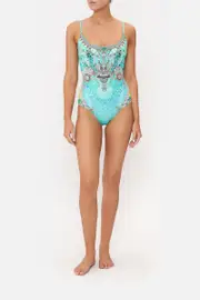 SCOOP NECK ONE PIECE TURN BACK TIME