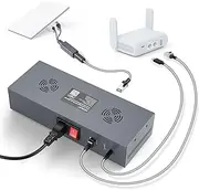 XLTTYWL Starlink Mini 12V AC Adapter Kit, 180W GigE Passive & ESD Protection with USB & Type-C Power Output and DC Converter,SPX Adapter AC Input 110-260V to DC 48V/3A for Starlink Mini/Gen2 Dishy