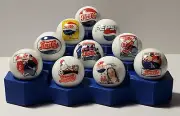 Set of 10 Pepsi-Cola 1" Marbles with Stand