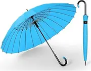 Portable Golf Umbrella Oversize Windproof Stick Umbrella Hook Handle Fast Drying Reinforcement Cane Umbrella for Women Man Outdoor Sports Business
