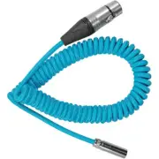 Kondor Blue Coiled Mini-XLR to XLR Cable for Canon C70 & BMPCC 4K/6K (12 to 24")