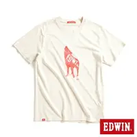 在飛比找樂天市場購物網優惠-網路獨家款↘EDWIN 狼嚎EDWIN短袖T恤-男女款 淺卡