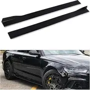 6PCS 2M Universal Side Skirts Extension Rocker Panels Lip Splitters Compatible for Chevy Chevrolet Camaro SS 2000-2022 Car Accessories