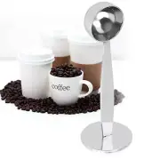 Coffee Measuring Spoon, Espresso Scoop, Stainless Steel Two-in-one Coffee Sco...