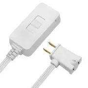 DEWENWILS 5 ft. Extension Cord White Plug in Dimmer Switch for LED/CFL Lights