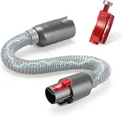 [LANMU] Upgraded Extension Hose with Electrical Connection Compatible with Dyson V7 V8 V10 V11 Cordless Vacuum Motorized & Non-motorized Attachments, 35" Vacuum Hose and Trigger Lock Accessories