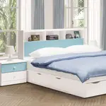 OBIS 床架 床頭 雲朵藍白色5尺床頭