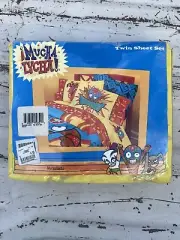 Mucha Lucha Bed Sheet Set Full Size NEW Wrestling Super Heroes Cartoon Colorful