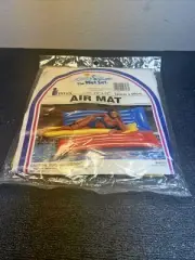 Vtg Inflatable Air Mat NEW Pool float Wet Set 1992 Intex 90’s Yellow NOS Intex