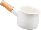 Baosity Small Milk Pan with Wooden Handle Non-Stick Induction Pot Saucepan 55...