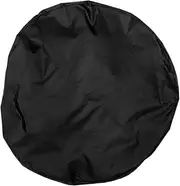 Round Patio Cooler Table Cover Outdoor Oxford Cloth Protector Bottom Strap Rainproof